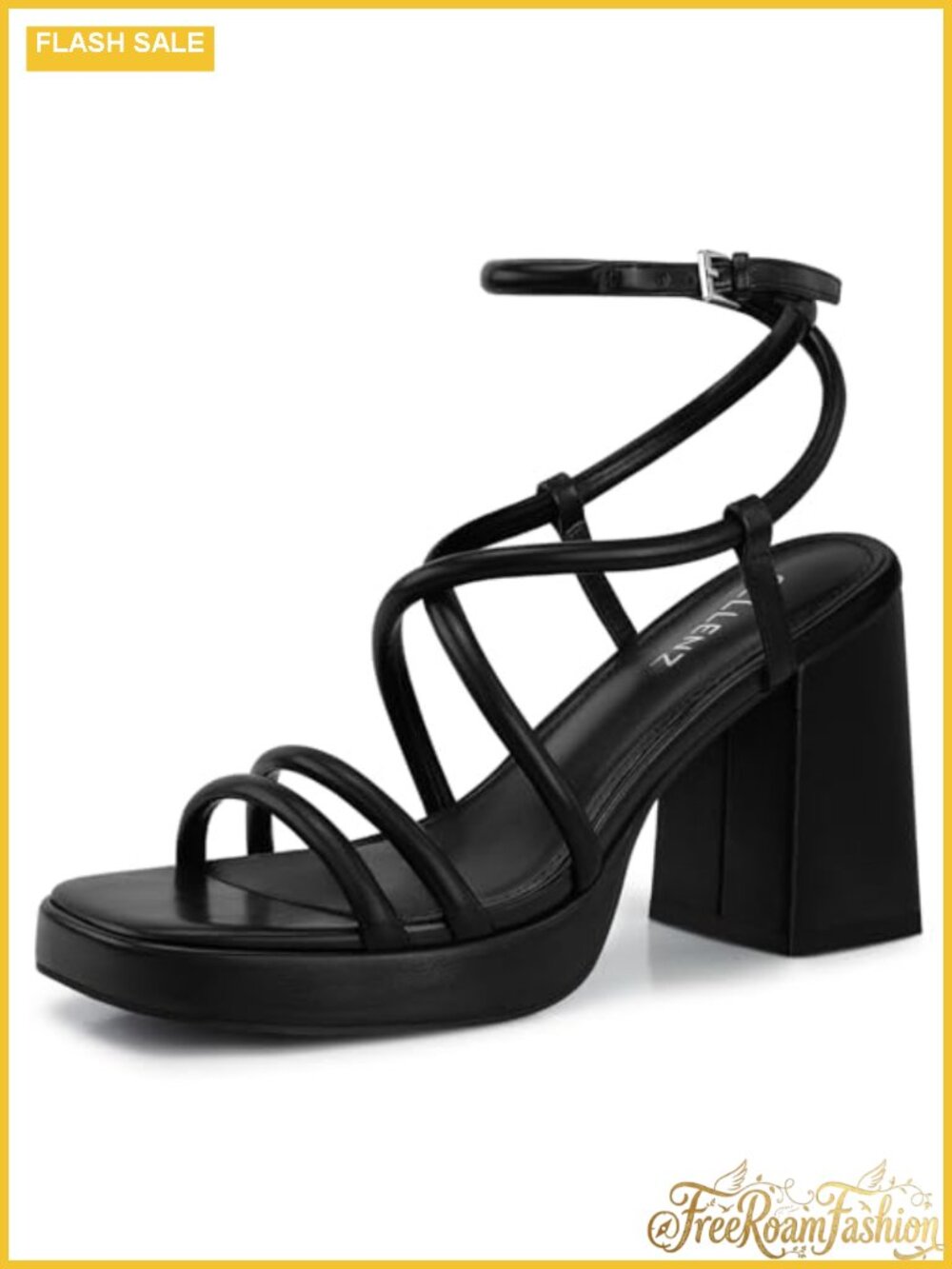 Women's Chunky Platform Heeled Sandals Ankle Strap Formal High Heels